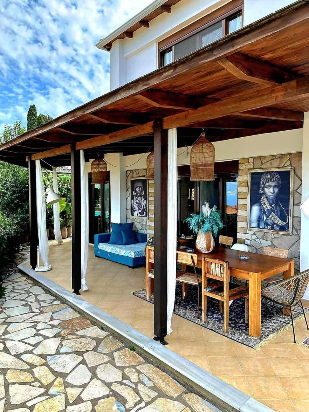 Luxury Villa Athina 尼基亚娜 外观 照片